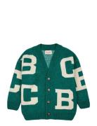 B.c All Over Jacquard Cardigan Tops Knitwear Cardigans Green Bobo Chos...