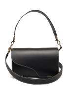Assisi Black/Contrast Stitch Vacchetta Designers Small Shoulder Bags-c...