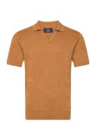 Mapolo V Heritage Tops Knitwear Short Sleeve Knitted Polos Orange Mati...