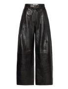 Ricardo - Sleek Leather Bottoms Trousers Leather Leggings-Bukser Black...