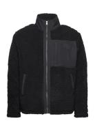 Fleece Jacket Tops Sweatshirts & Hoodies Fleeces & Midlayers Black GAN...