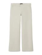 Nlfnord Cord Lw Wide Pant Bottoms Jeans Wide Jeans Cream LMTD