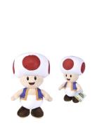 Super Mario Toad, Plush, 40 Cm Toys Soft Toys Stuffed Toys Multi/patte...