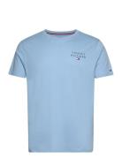 Cn Ss Tee Logo Tops T-Kortærmet Skjorte Blue Tommy Hilfiger
