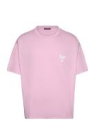 Tjorn Boxy Printed T-Shirt Designers T-Kortærmet Skjorte Pink J. Linde...
