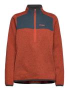 Kamphaug Knitted W Half Zip Brick/Orion Blue Xl Sport Sweatshirts & Ho...