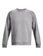 Ua Rival Fleece Crew Sport Sweatshirts & Hoodies Sweatshirts Grey Unde...