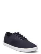 Canvas Lace Up Sneaker Low-top Sneakers Navy Tommy Hilfiger
