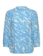 Corbett Shirt Tops Blouses Long-sleeved Blue Second Female