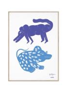 Two Creatures - Blue - 50X70 Home Kids Decor Posters & Frames Posters ...