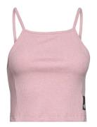 Studio Lounge Rib Tank Sport T-shirts & Tops Sleeveless Pink Adidas Sp...