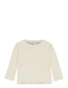 Rare L/S T-Shirt - Oekotex Tops T-shirts Long-sleeved T-Skjorte Beige ...