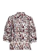 Nabu Tops Blouses Long-sleeved Multi/patterned Munthe