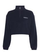 1/4 Zi Cropped Sport Sweatshirts & Hoodies Fleeces & Midlayers Black A...