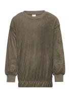 Sweater Terry Tops Sweatshirts & Hoodies Sweatshirts Khaki Green Linde...