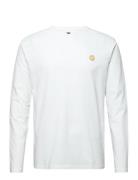 Mel Long Sleeve Tops T-Langærmet Skjorte White Double A By Wood Wood