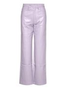 Rotie Pants Bottoms Trousers Leather Leggings-Bukser Purple ROTATE Bir...