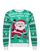 Watch Me Whip Tops Knitwear Round Necks Multi/patterned Christmas Swea...