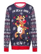Sexy And I Glow It Tops Knitwear Round Necks Multi/patterned Christmas...