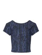 Viscose T-Shirt Tops T-Kortærmet Skjorte Blue Rosemunde Kids