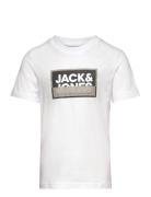 Jcologan Tee Ss Crew Neck Ss24 Jnr Tops T-Kortærmet Skjorte White Jack...