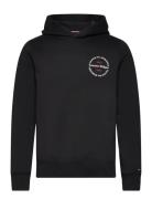 Hilfiger Roundel Hoody Tops Sweatshirts & Hoodies Hoodies Black Tommy ...