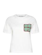 Crochet T-Shirt With Pocket Tops T-shirts & Tops Short-sleeved White M...