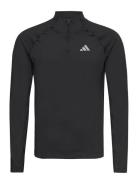 Gym+ 1/4Zip Sport Sweatshirts & Hoodies Sweatshirts Black Adidas Perfo...