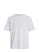 Jorvalencia Back Tee Ss Crew Neck Tops T-Kortærmet Skjorte White Jack ...