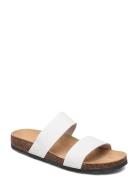 Biabetricia Twin Strap Sandal Flade Sandaler White Bianco