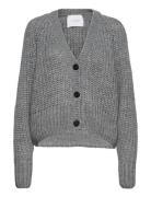 Kasey Tops Knitwear Cardigans Grey IVY OAK