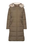 Polyester/Down-Hd Diamond Puffer Foret Jakke Brown Lauren Ralph Lauren