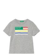 T-Shirt Tops T-Kortærmet Skjorte Grey United Colors Of Benetton