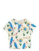 Parrots Aop Ss Tee Tops T-Kortærmet Skjorte Multi/patterned Mini Rodin...