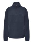 Yoke Halfzip Sport Sweatshirts & Hoodies Fleeces & Midlayers Navy Tens...