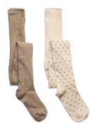 Stockings W. Pattern  Tights Multi/patterned Minymo