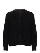 Slflulu Ls Knit Short Cardigan B Noos Tops Knitwear Cardigans Black Se...