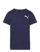 Active Small Logo Tee B Sport T-Kortærmet Skjorte Navy PUMA