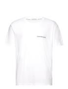 Institutional Tee Tops T-Kortærmet Skjorte White Calvin Klein Jeans