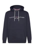 Bt-Tommy Logo Hoody-B Tops Sweatshirts & Hoodies Hoodies Navy Tommy Hi...