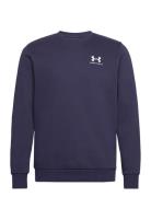 Ua Essential Fleece Crew Sport Sweatshirts & Hoodies Sweatshirts Navy ...