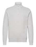 Slhdane Ls Knit Structure Half Zip Noos Tops Knitwear Half Zip Jumpers...