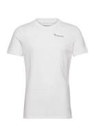 Regular Trademark Chest Print T-Shi Tops T-Kortærmet Skjorte White Kno...