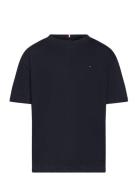 Essential Tee S/S Tops T-Kortærmet Skjorte Navy Tommy Hilfiger
