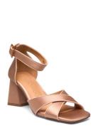 Stiletto Sandal Med Hæl Brown Sofie Schnoor