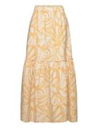 Skirt Andrea Lang Nederdel Yellow Lindex