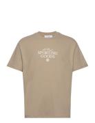 Sporting Goods T-Shirt 2.0 Tops T-Kortærmet Skjorte Beige Les Deux
