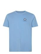 Regular Fit Single Jersey Wave Ches Tops T-Kortærmet Skjorte Blue Know...