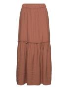 Skirt Andrea Lang Nederdel Brown Lindex