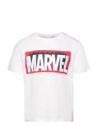 Tshirt Tops T-Kortærmet Skjorte White Marvel